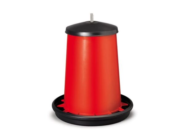 Mangeoire a tremie+couvercle, 20l - plastique