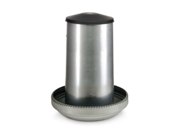 Mangeoire a tremie+couvercle, 37l - metal
