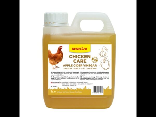 Vinaigre de cidre et ail pour poules 1 ltr