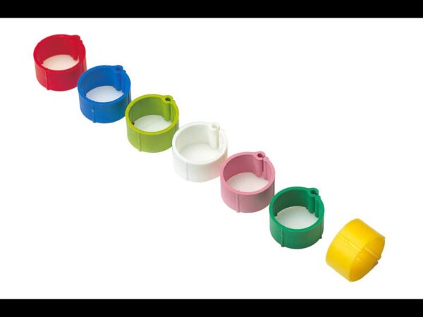 Bagues plast. clic poules 16 mm