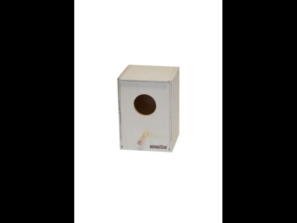 Nid en bois pour perruches petit model
18 x 12 x 17