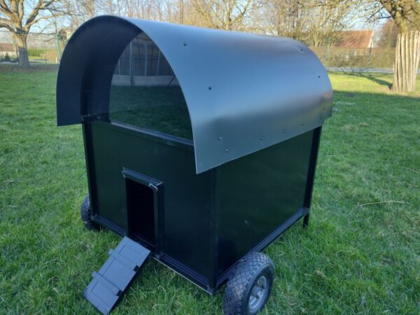 Poulailler alu medium noir-gris