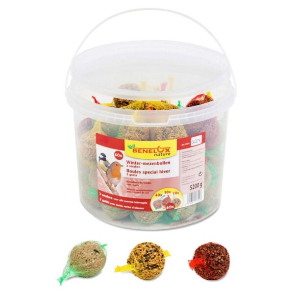 Seau 60 boules de graisse/ 3 gouts 4800gr