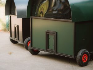 Poulailler alu large vert-vert